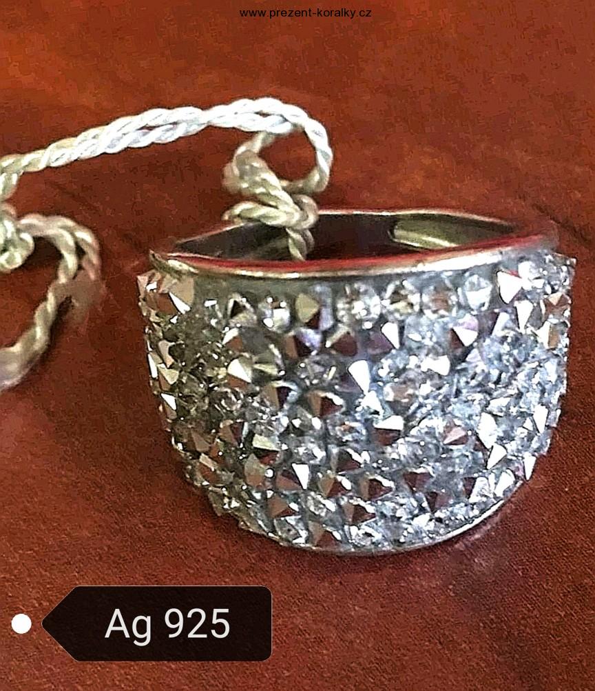 Prstýnek Ag 925 - SWAROVSKI kamínky