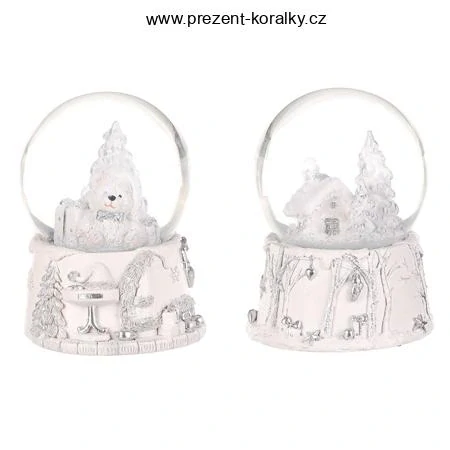 Vánoční sněžící koule - hrající