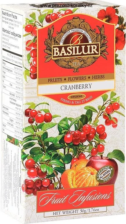 BASILUR Fruit Cranberry 25x2g