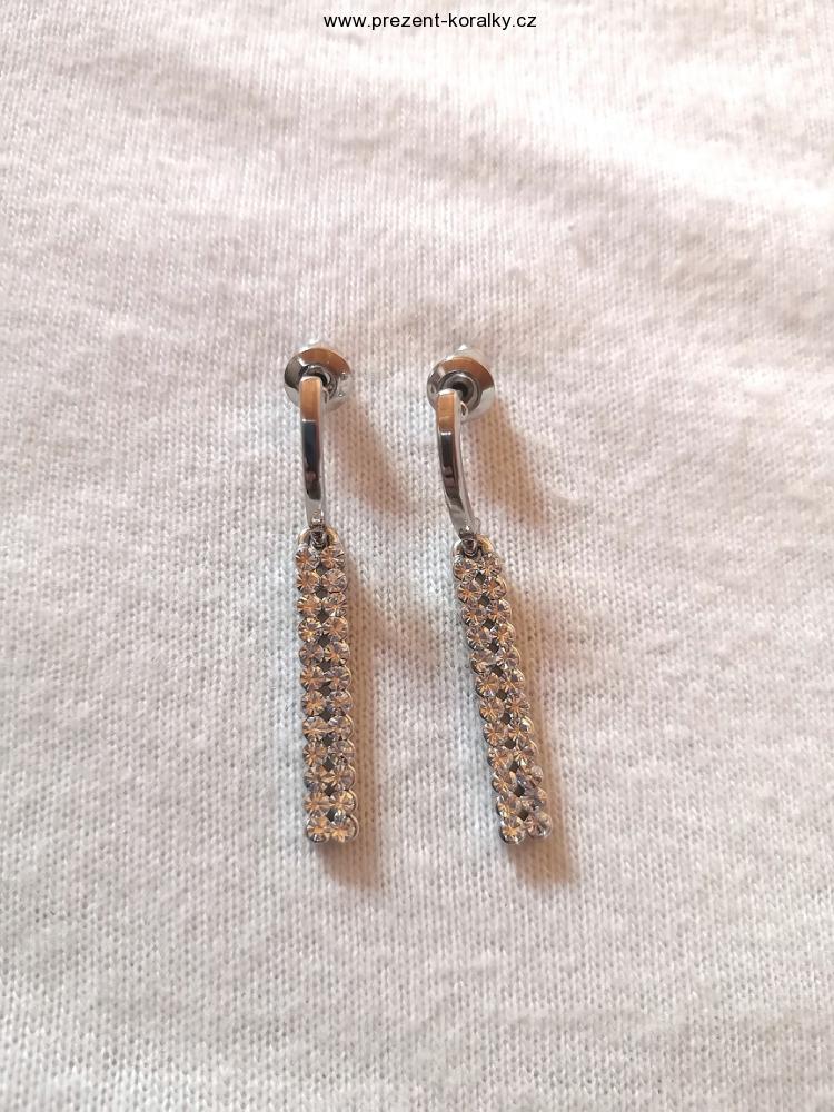 Náušnice bižuterie se swarovski - visací
