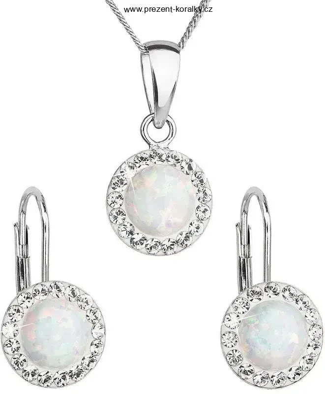 Swarovski stříbrný řetízek - přívěsek AG925 se SWAROVSKI kamínky