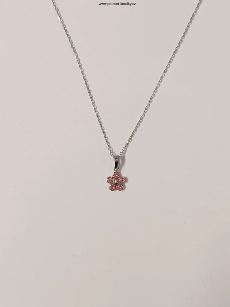 Swarovski řetízek AG 925 - kytička