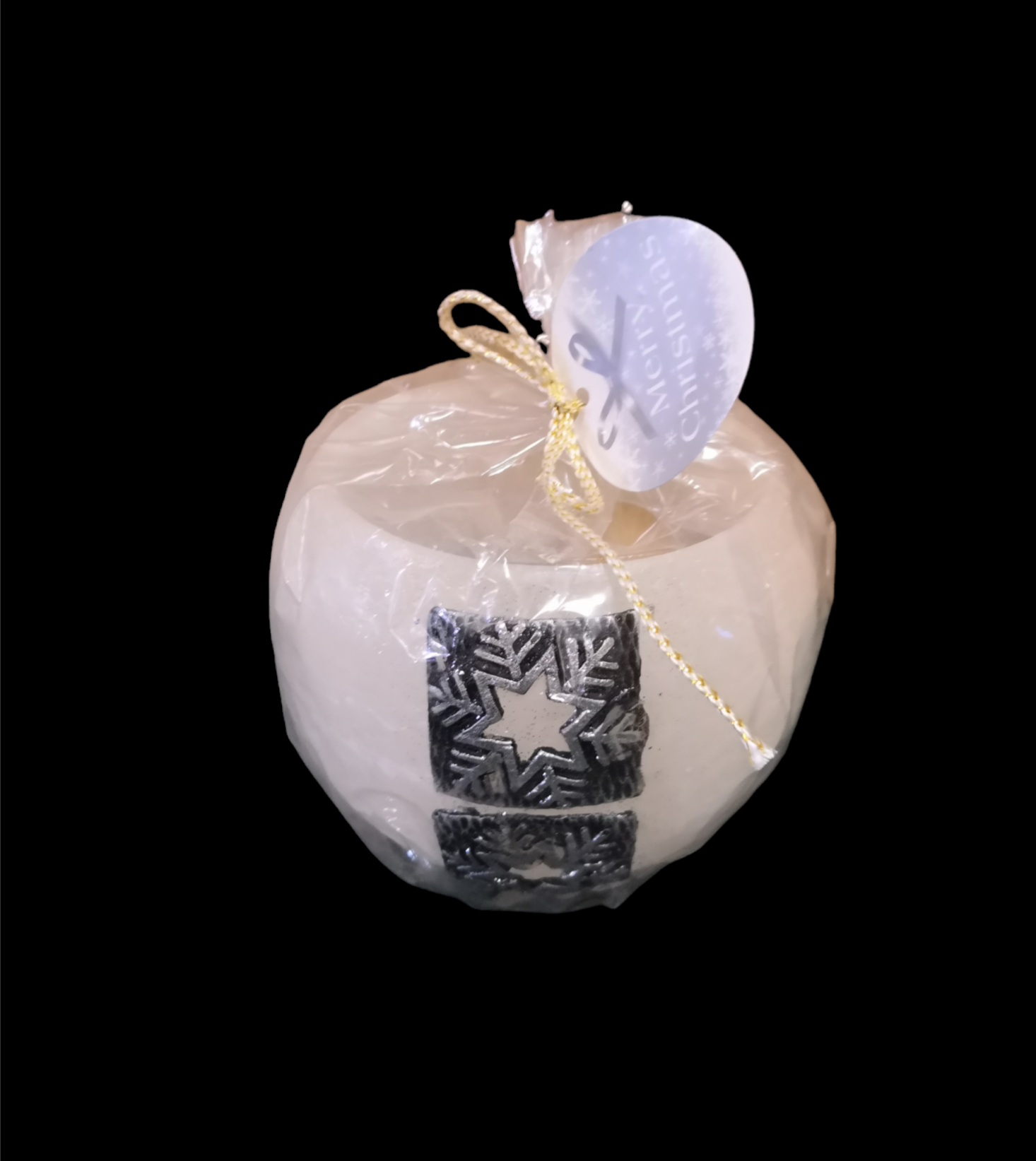Zimní lampion na čajovou svíčku