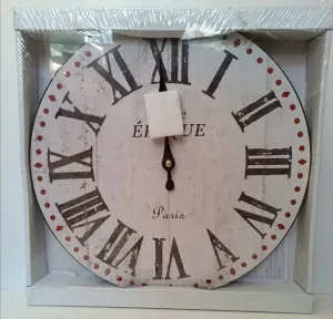 Nástěnně hodiny s nápisem "Paris" 33 cm