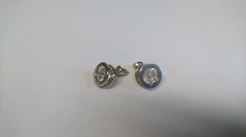 Swarovski náušnice kulaté na puzetku
