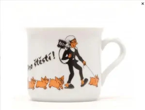 Porcelánový hrnek vařák - kominíček