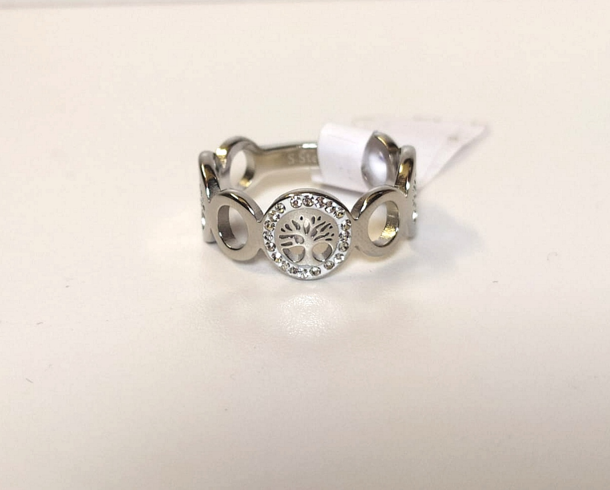 Prstýnek se swarovski kamínky - strom života