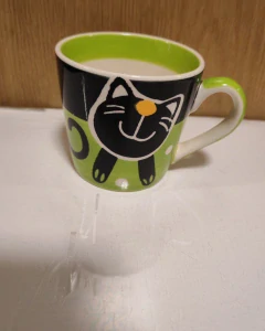Hrnek kočka zelený 200 ml
