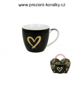 Porcelánový hrnek se srdcem
