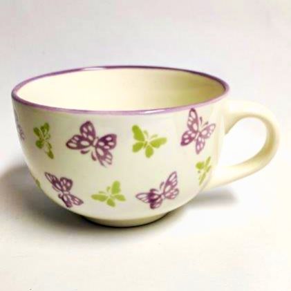 Porcelánový hrnek s motýlky 400 ml