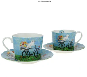 Sada hrnků s kočkou