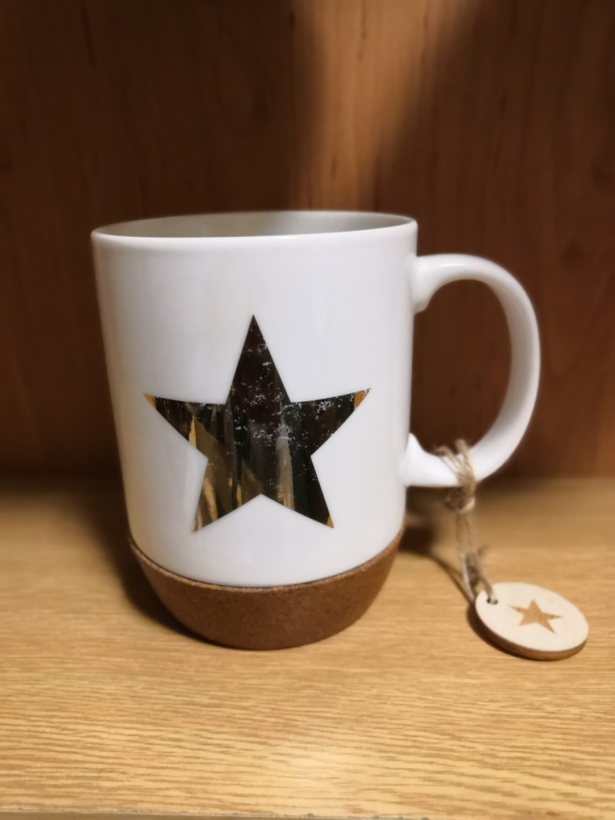 Porcelánový hrnek s korkem 500 ml