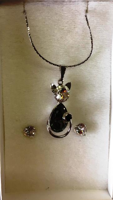 Sada náušnice, náhrdelník se SWAROVSKI kamínky
